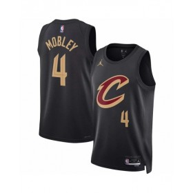 Men's Cleveland Cavaliers Evan Mobley #4 Jordan Brand Black 2022/23 Swingman Jersey - Statement Edition