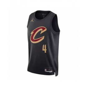 Men's Cleveland Cavaliers Evan Mobley #4 Jordan Brand Black 2022/23 Swingman Jersey - Statement Edition