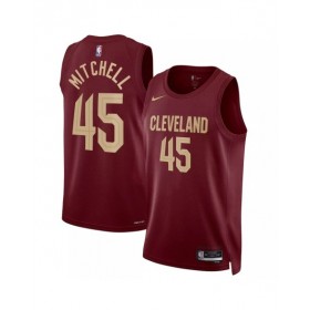 Men's Cleveland Cavaliers Donovan Mitchell #45 Nike Wine 2022/23 Swingman Jersey - Icon Edition