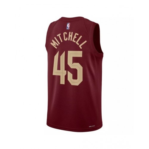 Men's Cleveland Cavaliers Donovan Mitchell #45 Nike Wine 2022/23 Swingman Jersey - Icon Edition