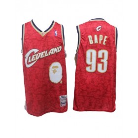 BAPE x Mitchell & Ness Cleveland Cavaliers ABC Red Basketball Swingman Jersey