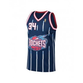 Men's Houston Rockets Hakeem Olajuwon #34 Mitchell & Ness Navy Swingman NBA Jersey