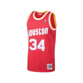 Men's Houston Rockets Hakeem Olajuwon #34 Mitchell & Ness Red 1993/94 Swingman NBA Jersey