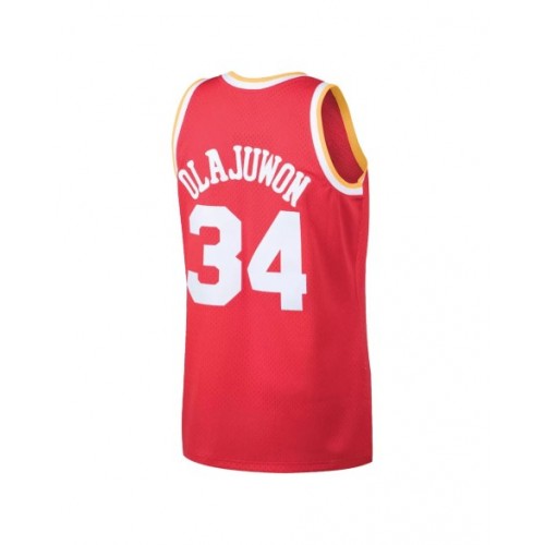 Men's Houston Rockets Hakeem Olajuwon #34 Mitchell & Ness Red 1993/94 Swingman NBA Jersey