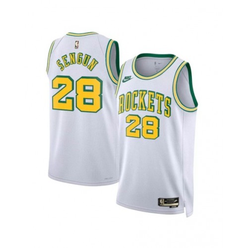 Men's Houston Rockets Alperen Sengun #28 Nike White 2022/23 Swingman Jersey - Classic Edition