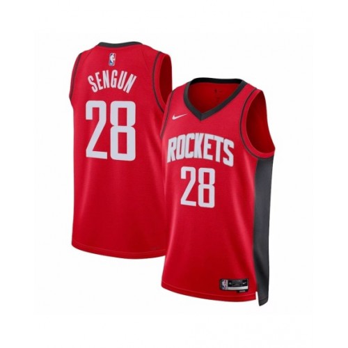 Men's Houston Rockets Alperen Sengun #28 Nike Red 2022/23 Swingman Jersey - Icon Edition