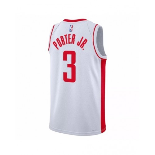 Men's Houston Rockets Kevin Porter Jr. #3 Nike White 2022/23 Swingman Jersey - Association Edition