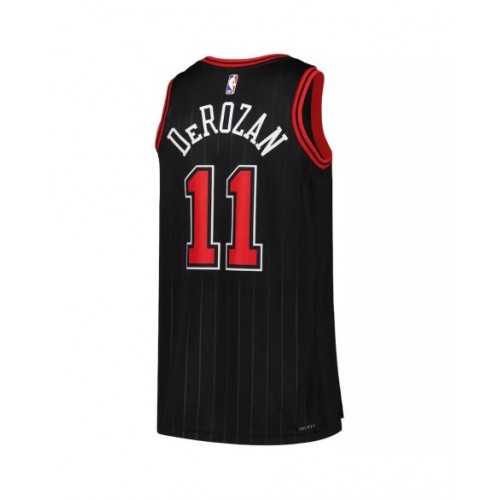 Men's Chicago Bulls DeMar DeRozan #11 Jordan Brand Black 2022/23 Swingman Jersey - Statement Edition