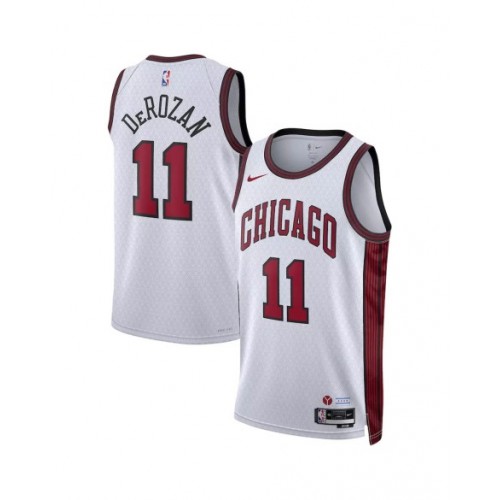 Men's Chicago Bulls DeMar DeRozan #11 Nike White 2022/23 Swingman Jersey - City Edition