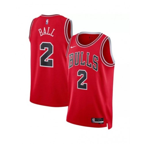 Men's Chicago Bulls Lonzo Ball #2 Nike Red 22/23 Swingman Jersey - Icon Edition