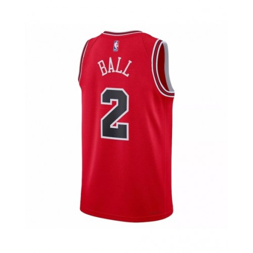 Men's Chicago Bulls Lonzo Ball #2 Nike Red 22/23 Swingman Jersey - Icon Edition