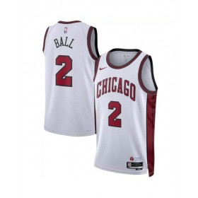 Men's Chicago Bulls Lonzo Ball #2 Nike White 22/23 Swingman Jersey - City Edition