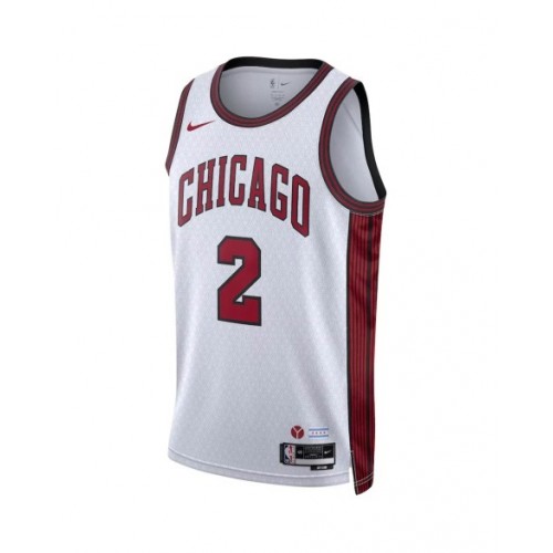 Men's Chicago Bulls Lonzo Ball #2 Nike White 22/23 Swingman Jersey - City Edition