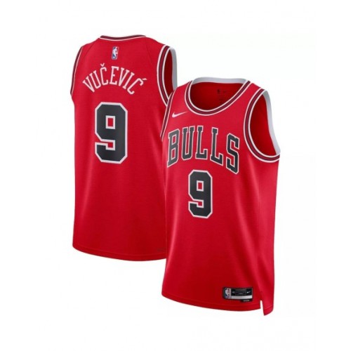 Men's Chicago Bulls Nikola Vucevic #9 Nike Red 22/23 Swingman Jersey - Icon Edition