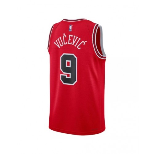 Men's Chicago Bulls Nikola Vucevic #9 Nike Red 22/23 Swingman Jersey - Icon Edition