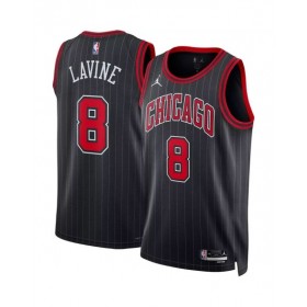 Men's Chicago Bulls Zach LaVine #8 Jordan Brand Black 22/23 Swingman Jersey - Statement Edition