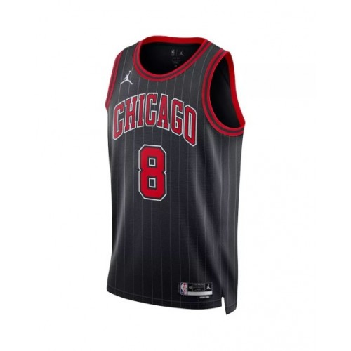 Men's Chicago Bulls Zach LaVine #8 Jordan Brand Black 22/23 Swingman Jersey - Statement Edition