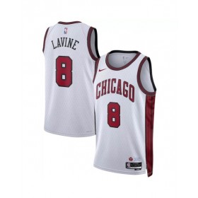 Men's Chicago Bulls Zach LaVine #8 Nike White 22/23 Swingman Jersey - City Edition