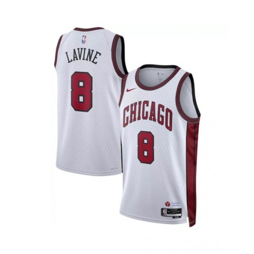 Men's Chicago Bulls Zach LaVine #8 Nike White 22/23 Swingman Jersey - City Edition