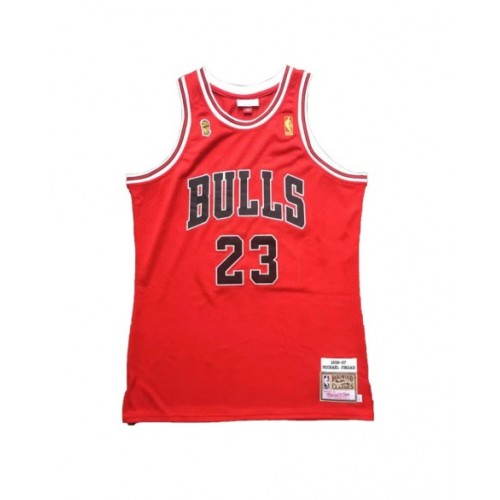 Men's Chicago Bulls Jordan #23 Mitchell & Ness Red 1996/97 Swingman NBA Jersey