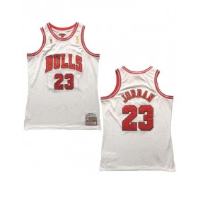 Men's Chicago Bulls Jordan #23 Mitchell & Ness White 1996/97 Swingman NBA Jersey