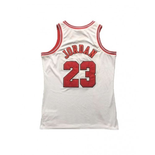 Men's Chicago Bulls Jordan #23 Mitchell & Ness White 1996/97 Swingman NBA Jersey