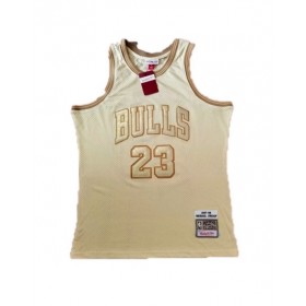 Men's Chicago Bulls Michael Jordan #23 Mitchell & Ness Gold 1997-98 Hardwood Jersey - Midas Edition