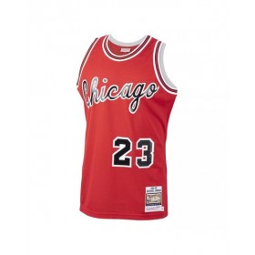 Men's Chicago Bulls Michael Jordan #23 Mitchell & Ness Red 1984 Road Authentic Jersey