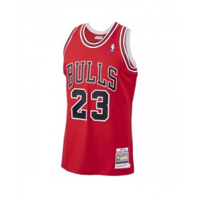 Men's Chicago Bulls Michael Jordan #23 Mitchell & Ness Red 1997-98 Hardwood Classics Player Jersey