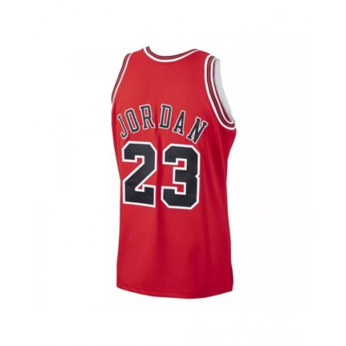 Men's Chicago Bulls Michael Jordan #23 Mitchell & Ness Red 1997-98 Hardwood Classics Player Jersey