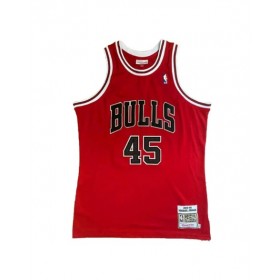 Men's Jordan #45 Mitchell & Ness Red 1994/95 Swingman NBA Jersey