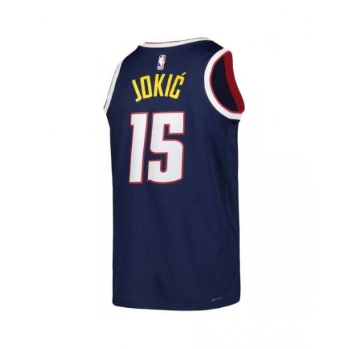 Men's Denver Nuggets Nikola Jokic #15 Nike Navy 2022/23 Swingman Jersey - Icon Edition