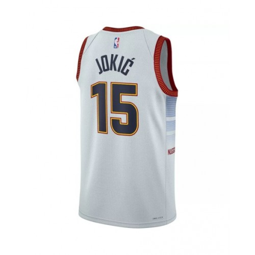 Men's Denver Nuggets Nikola Jokic #15 Nike White 22/23 Swingman Jersey - City Edition