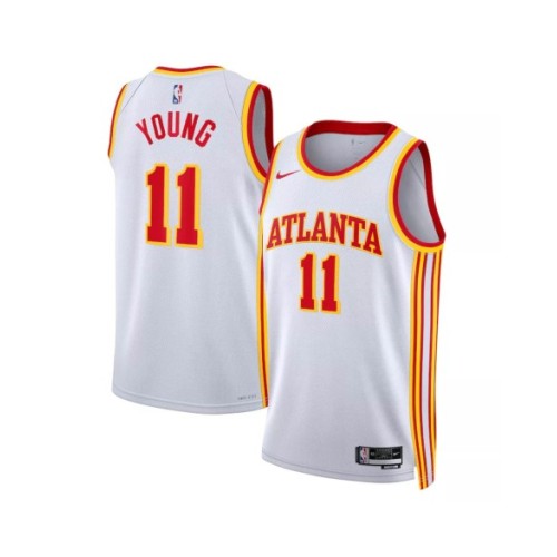 Men's Atlanta Hawks Trae Young #11 Nike White 2022/23 Swingman Jersey - Association Edition