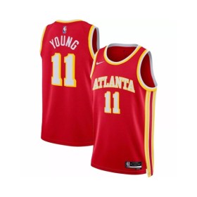 Atlanta Hawks Trae Young #11 Nike Red 2022/23 Swingman Jersey - Icon Edition