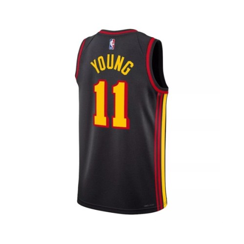 Men's Atlanta Hawks Trae Young #11 Jordan Brand Black 2022/23 Statement Edition Swingman Jersey