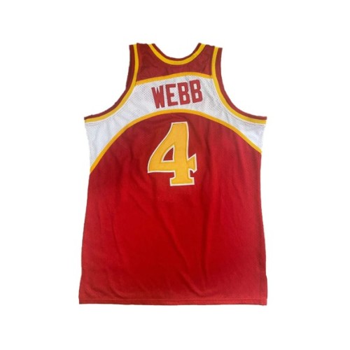 Men's Atlanta Hawks Webb #4 Mitchell & Ness Red 1986/87 Swingman NBA Jersey