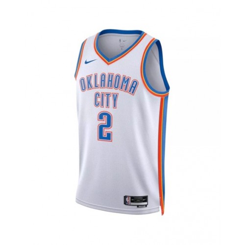 Men's Oklahoma City Thunder Shai Gilgeous-Alexander #2 Nike White 2022/23 Swingman Jersey - Association Edition