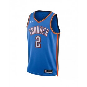 Men's Oklahoma City Thunder Shai Gilgeous-Alexander #2 Nike Blue 2022/23 Swingman Jersey - Icon Edition