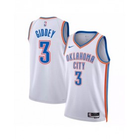 Men's Oklahoma City Thunder Josh Giddey #3 Nike White 2022/23 Swingman Jersey - Association Edition