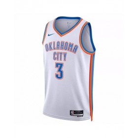 Men's Oklahoma City Thunder Josh Giddey #3 Nike White 2022/23 Swingman Jersey - Association Edition