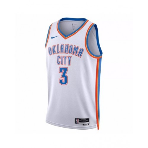 Men's Oklahoma City Thunder Josh Giddey #3 Nike White 2022/23 Swingman Jersey - Association Edition