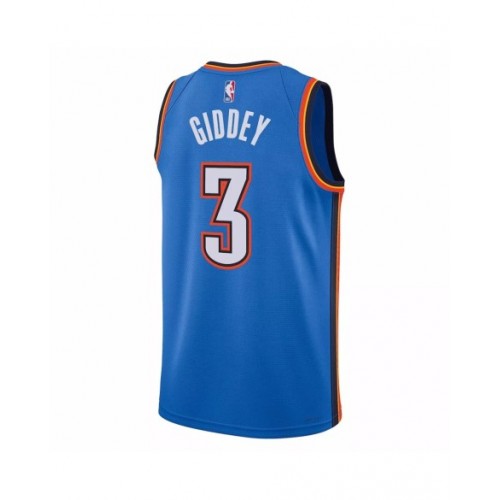 Men's Oklahoma City Thunder Josh Giddey #3 Nike Blue 2022/23 Swingman Jersey - Icon Edition