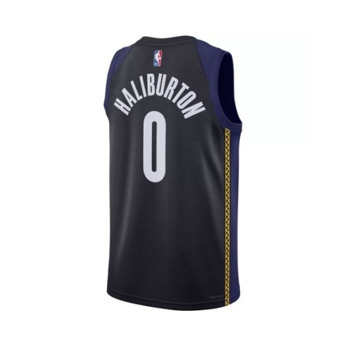 Men's Indiana Pacers Tyrese Haliburton #0 Nike Blue 2022/23 Swingman Jersey - City Edition