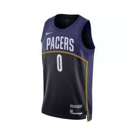 Men's Indiana Pacers Tyrese Haliburton #0 Nike Blue 2022/23 Swingman Jersey - City Edition