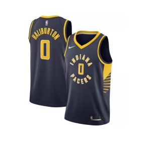 Men's Indiana Pacers Tyrese Haliburton #0 Nike Navy 2022/23 Swingman Jersey - Icon Edition