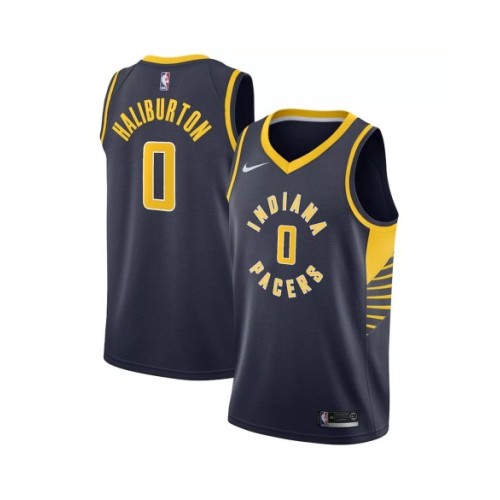 Men's Indiana Pacers Tyrese Haliburton #0 Nike Navy 2022/23 Swingman Jersey - Icon Edition