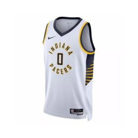 Men's Indiana Pacers Tyrese Haliburton #0 Nike White 2022/23 Swingman Jersey - Association Edition