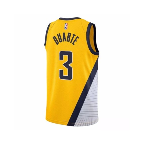 Men's Indiana Pacers Chris Duarte #3 Jordan Brand Yellow 2022/23 Swingman Jersey - Statement Edition