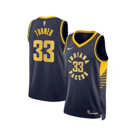 Men's Indiana Pacers Myles Turner #33 Nike Navy 2022/23 Swingman Jersey - Icon Edition